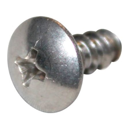 Allpoints 26-1493 Stainless Steel Phillips Truss Head 10 x 1/2" Sheet Metal Screw - 100/Box 261493